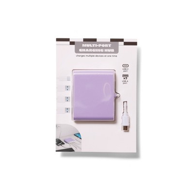 Vivitar USB Charger Slim Purple