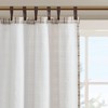 Gracie Mills Brianna Rustic Plaid Faux Leather Tab Top Curtain Panel - 4 of 4