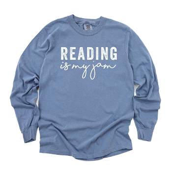 Simply Sage Market Women's Reading Is My Jam Long Sleeve Garment Dyed Tee