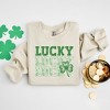 Simply Sage Market Women's Graphic Sweatshirt Bold Green Lucky Stacked - image 3 of 3