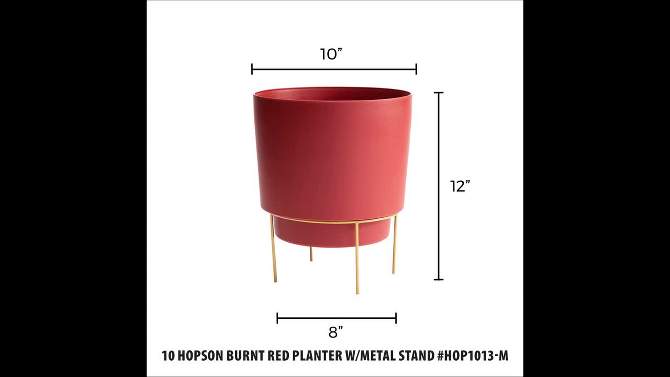 Bloem Hopson With Metal Stand Plastic Planter Pots , 5 of 9, play video