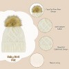 Rising Star Baby Girls and Boys Hat with mittens set, Winter Set for infants Ages 0-24 months - 4 of 4
