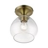 Livex Lighting Catania 1 - Light Semi-Flush Mount in  Antique Brass - 3 of 4
