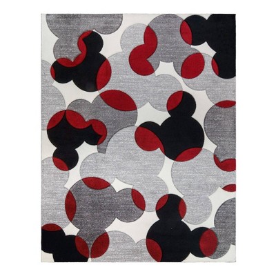 Mickey Mouse Encore 7'10"x10' Indoor White/Red Area Rug