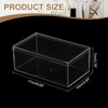 Unique Bargains Acrylic Cube Storage Collectible Display Boxes 2 Pcs Clear - 2 of 4