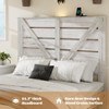 KWPZQE Platform Bed Frame with Wood Headboard and Footboard, Industrial Platform Bed with Metal Slats Support, Under Foundation Storage, Noise-Free - 4 of 4