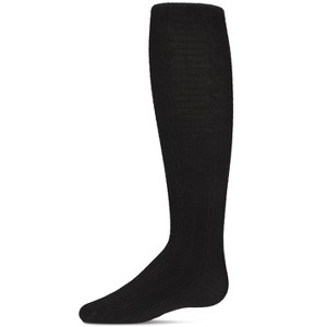 Memoi Girls' Pique Chain Pima Cotton Tights - 1 of 3