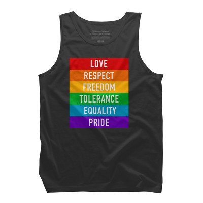 Adult Design By Humans Pride Rights Motto By PINHEAD66 Tank Top