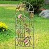 SPI Home Wide Butterfly Trellis – 39" Cast Aluminum Outdoor Garden Accent with Whimsical Nature Design & 6.25" Ground Spikes - 2 of 3