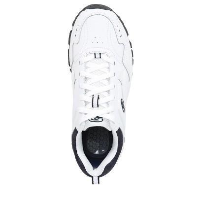 Мужские Dr. Scholl's Men's Sebastian Lace Up Sneaker White/Navy Leather 11 W — фото 6