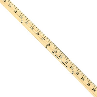 Charles Leonard Natural Wood Yardstick Pack of 12