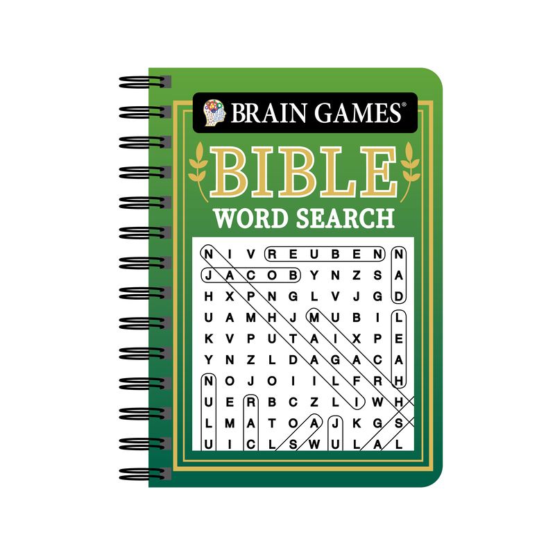 Brain Games - To Go - Bible Word Search (Green) - by  Publications International Ltd & Brain Games (Spiral Bound), 1 of 2