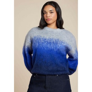 ELOQUII Fuzzy Ombre Sweater - 1 of 4