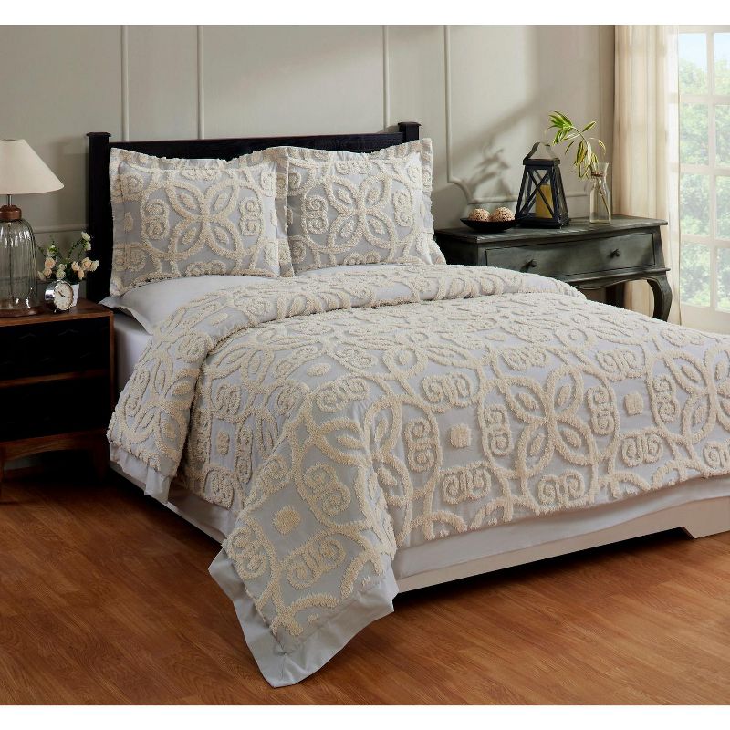 Eden Comforter 100% Cotton Tufted Chenille Comforter Set - Better Trends, 1 of 7