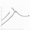 Black Bow Jewelry 2.5mm 14k White Gold Adjustable Hollow Cable Chain Necklace - 2 of 4