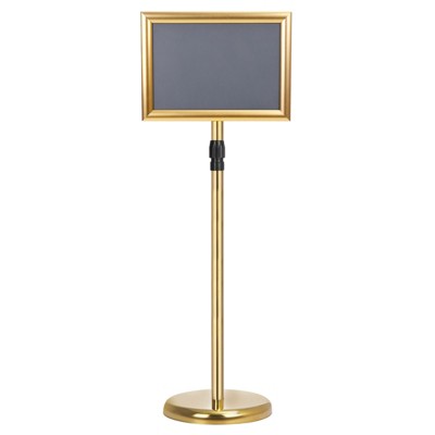 Unique Bargains Business Advertising Menu Adjustable Poster Sign Stand with Base