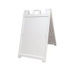 Plasticade 140NSBKBOXED Signicade Deluxe A-Frame Sidewalk Curb Sign Portable Folding Double-Sided Display with Quick-Change System, White (4 Pack) - 2 of 3