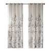 PAGED Botanical Burnout Printed Curtain Panel,Light Filtering Curtains for Living Room,Window Curtain Panels with Grommet Top Finish - 2 of 4