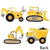 Big Dot of Happiness Dig It - Construction Party Zone - Dump Truck Bulldozer Excavator Decor DIY Baby Shower or Birthday Party Essentials - Set of 20 - 3 of 4