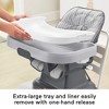 Fisher-Price Baby SpaceSaver Simple Clean High Chair Baby to Toddler Portable Dining Seat with Removable Tray Liner, Pencil Strokes - image 3 of 4