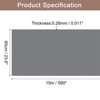 Unique Bargains Wallpaper, Peel and Stick Wallpaper Contact Paper Solid Color Vinyl Self-Adhesive Wall Paper Decorative Dark Grey 590" x 23.6" - 2 of 4
