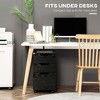 NicBex 3-Drawer Chest Mobile File Cabinet with Wheels Lateral Mobile Filing Under Desk Storage for Home, Office - 2 of 4