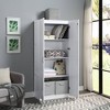 Hopkins Modern 4 Shelf Storage Closet - Manhattan Comfort - 2 of 4