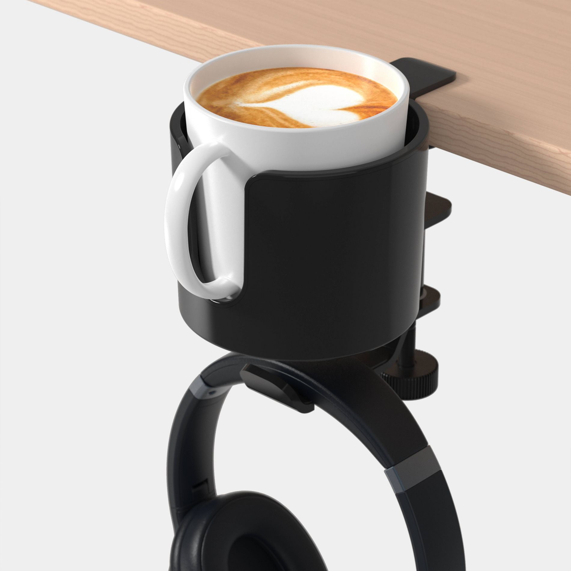 Desk Headphone Hanger with Coffee Holder - heyday™