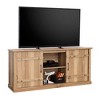 62.4" Rustic TV Stand with Adjustable Shelves, Sliding Barn Doors, and Built-In Cord Management for TVs up to 70" for Living Room - 4 of 4