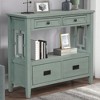 NicBex 36" Farmhouse Console Table Entryway Table with 4 Drawers and 1 Storage Shelf for Living Room, Entryway, Hallway - 2 of 4
