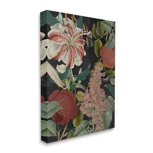 Stupell Industries Tropical Bohemian Floral Illustration Green Red - 1 of 4