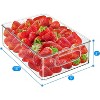 LunaLulinlk Set of 6 Refrigerator Organizer Bin Clear Plastic Stackable Fridge Freezer Storage Container for Pantry Kitchen Cabinet and Storage - 3 of 4