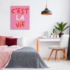 Stupell Industries C'est La Vie on Pink Canvas Wall Art - 2 of 4