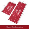 Christmas Door Mat Welcome Doormat Washable Xmas Snowflakes Floor Mats Non-Skid Doormat - 4 of 4