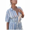 Women's Sachi Striped Romper - Debbie Katz - image 4 of 4