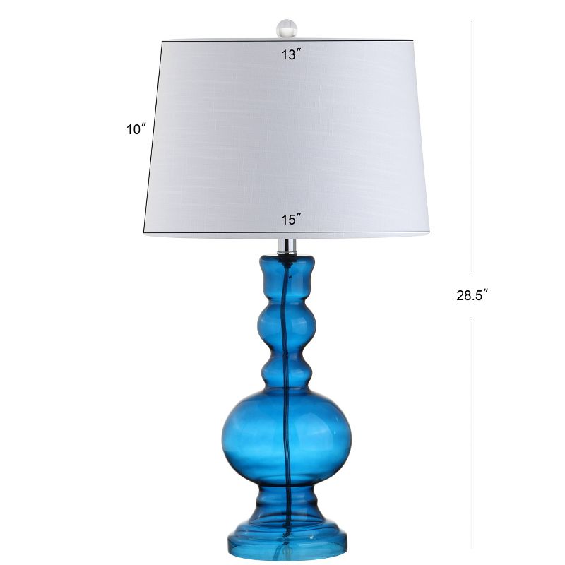 28.5" (Set of 2) Genie Glass Table Lamps (Includes LED Light Bulb) - JONATHAN Y, 5 of 6