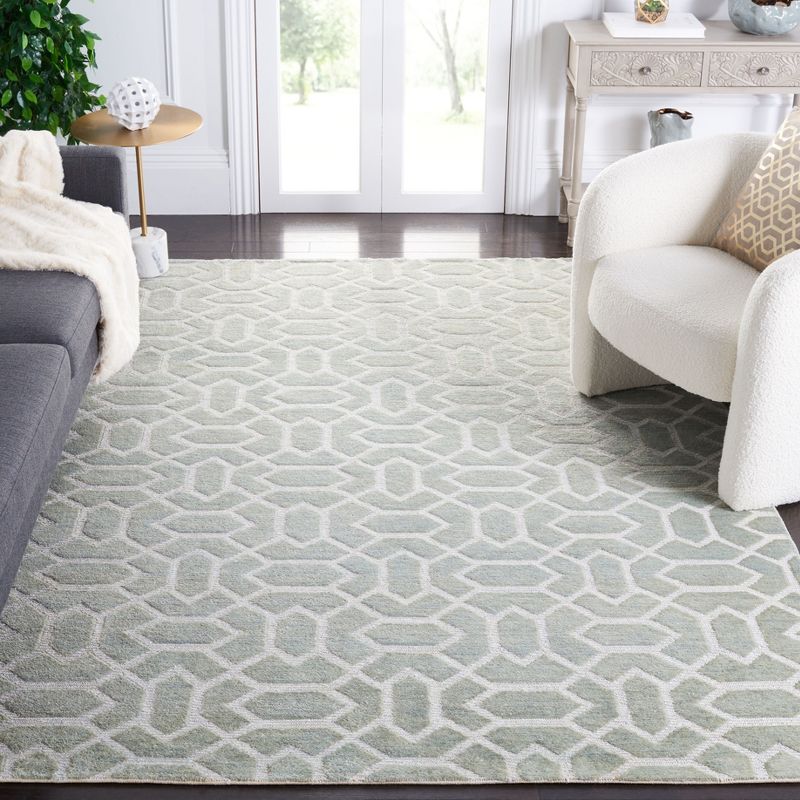 Santa Fe STF531 Hand Knotted Area Rug  - Safavieh, 2 of 5