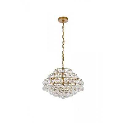 Elegant Lighting Savannah 18 inch pendant in brass