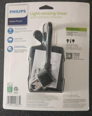 Philips Outdoor Lighting Control Plug-in with Wireless Remote, 80ft. Range,  2 Grounded Outlets, ON/OFF Buttons, Ideal for Landscape, Seasonal Lighting,  Dcor, LED, SPC1234AT/27 