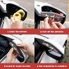 TruAIR 2-Piece Car Side Mirror Visor Guards Ð Fits Most SUVs and Trucks - 4 of 4
