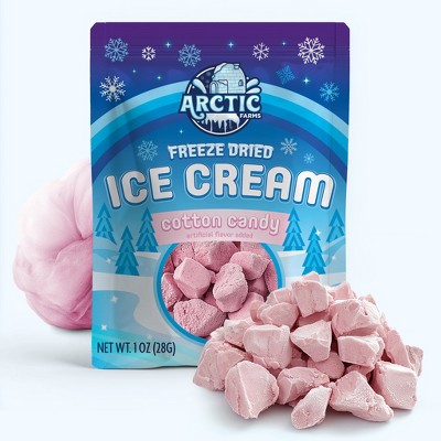 Arctic Farms Freeze Dried Ice Cream That Does Not Melt (Bits) (Cotton Candy Pink)