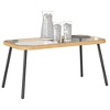 vidaXL Coffee Table Natural 35.4x17.7x16.9 in Poly Rattan - 4 of 4