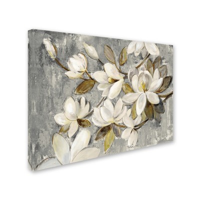 Trademark Fine Art - Silvia Vassileva 'Magnolia Simplicity Neutral Gray'