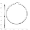Black Bow Jewelry 2mm, Sterling Silver, Polished Square Hoops - 65mm (2 1/2 Inch) - 4 of 4