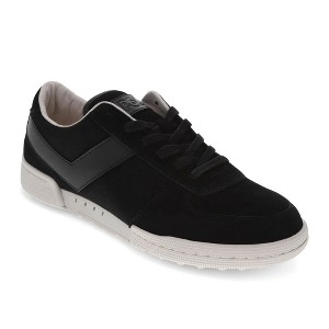 PONY Mens Linebacker Lux Genuine Leather and Suede Premium Lace Up Athletic Sneaker Shoe - 1 of 4