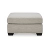 Signature Design by Ashley Contemporary Mahoney Oversized Accent Ottoman Chenille Pebble - 3 of 4