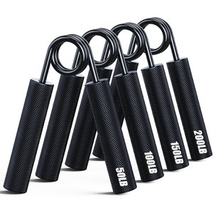Heavy-Duty Metal Grip Strengthener Set of 4, Non-Slip Hand Gripper for Forearm Strength, Muscle Training & Recovery - 1 of 4