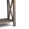 Solid Wood Freestanding Contemporary Console Table with 2 Large Drawers, Bottom Shelf and Multipurpose Design - 3 of 4