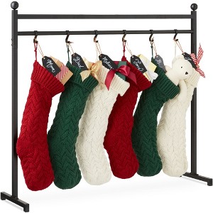 Best Choice Products 3ft Christmas Stocking Stand, Hanging Holiday Décor Display w/ Name Tags, Chalk Marker - 1 of 4