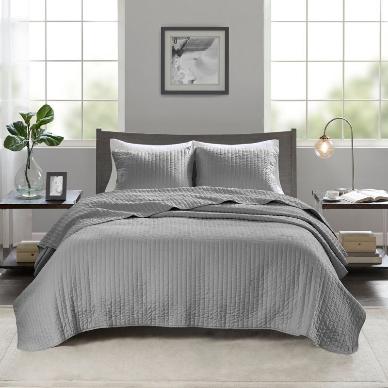 Madison Park Mitchell Reversible Coverlet Set, 4 of 16
